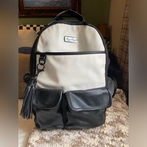 Itzy Ritzy Black & White Two-Tone Backpack